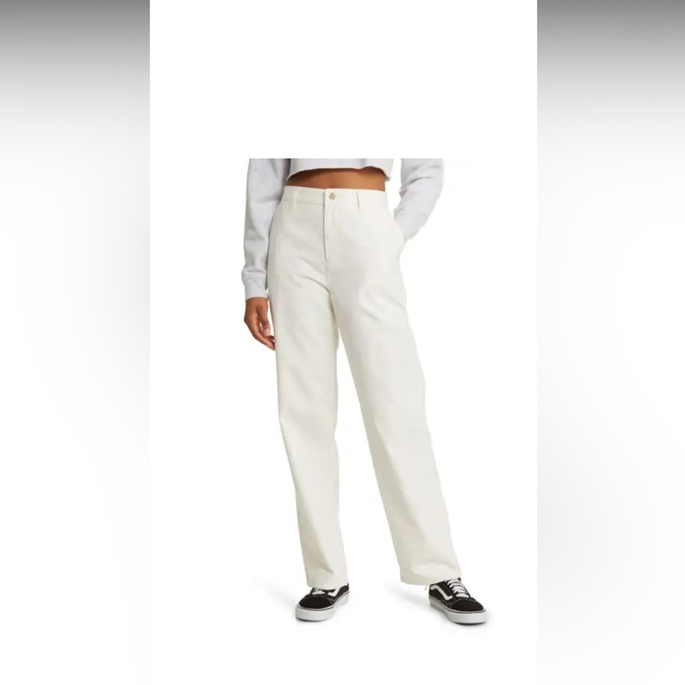 Nordstroms BP high waist straight leg cotton pants